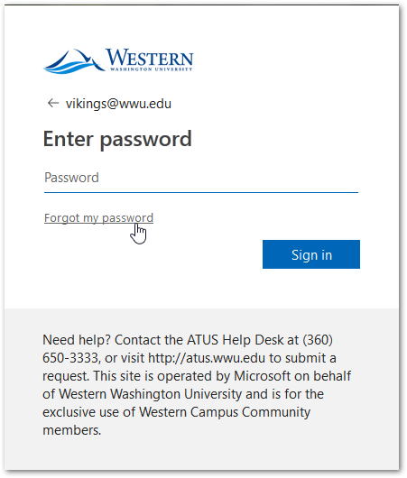 Enter Office 365 Password Screenshot